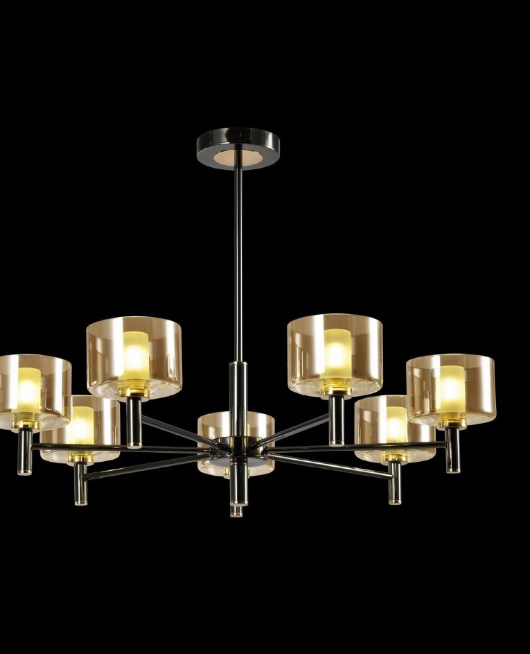 Titanium Black With Chandelier