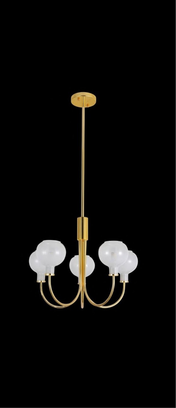 French Gold With Chandelier