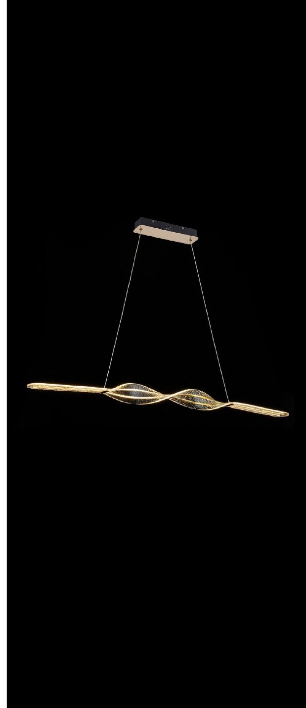 French Gold Acrylic Chandelier