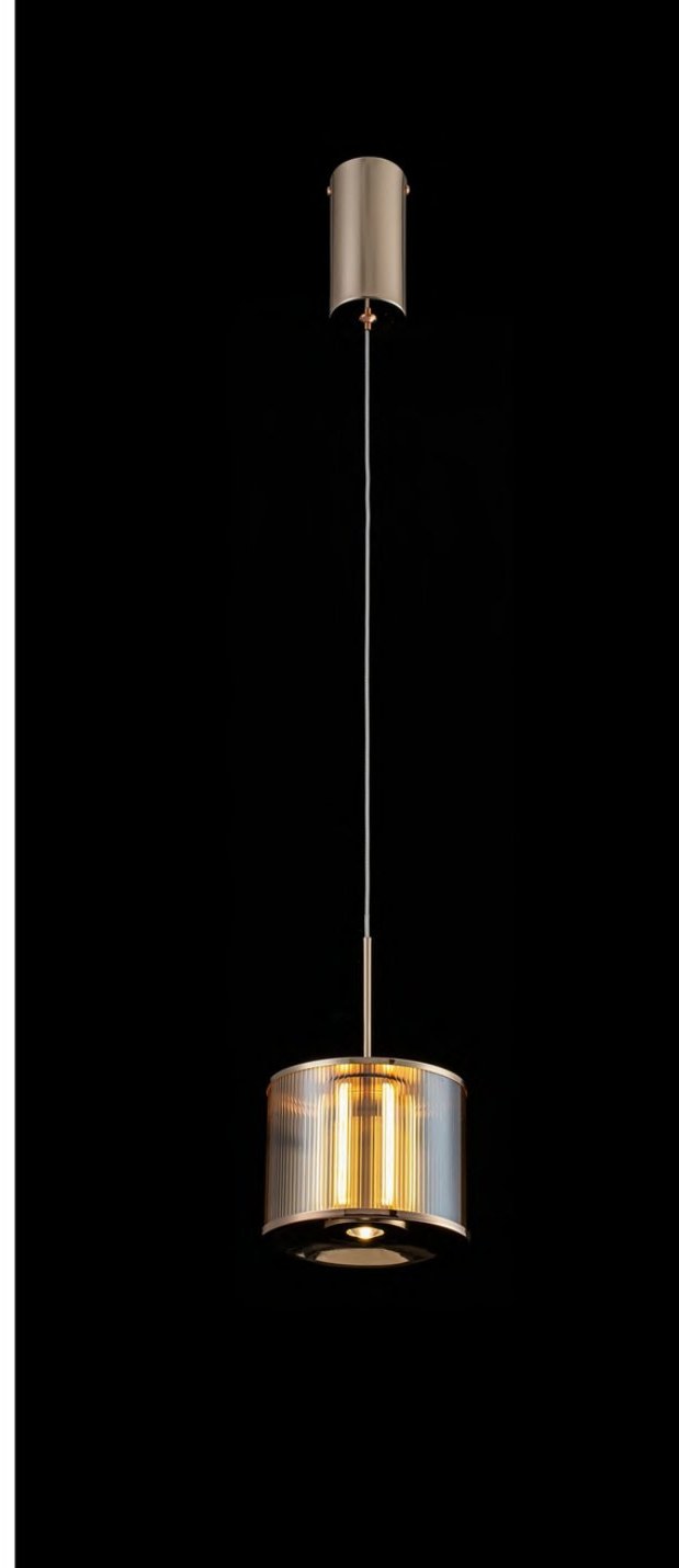 French Gold Amber Pendant