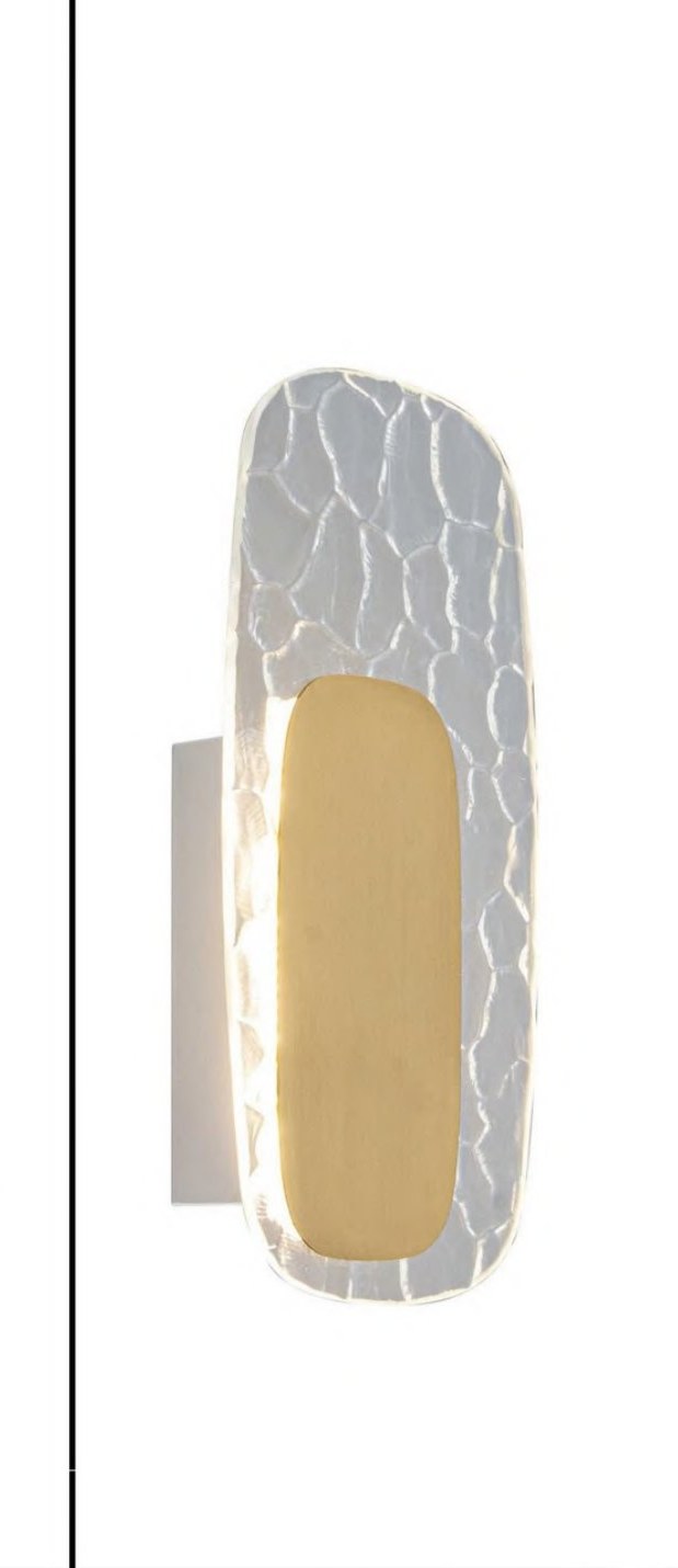 Gold Finish Metal Wall Light