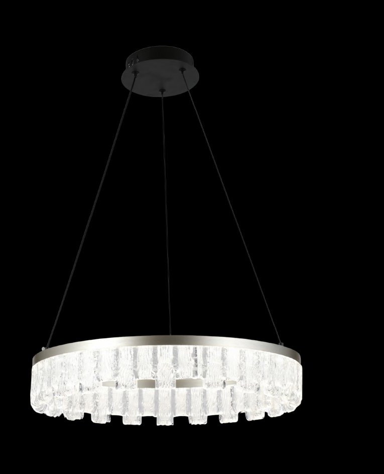 Matt Gold Acrylic Chandelier