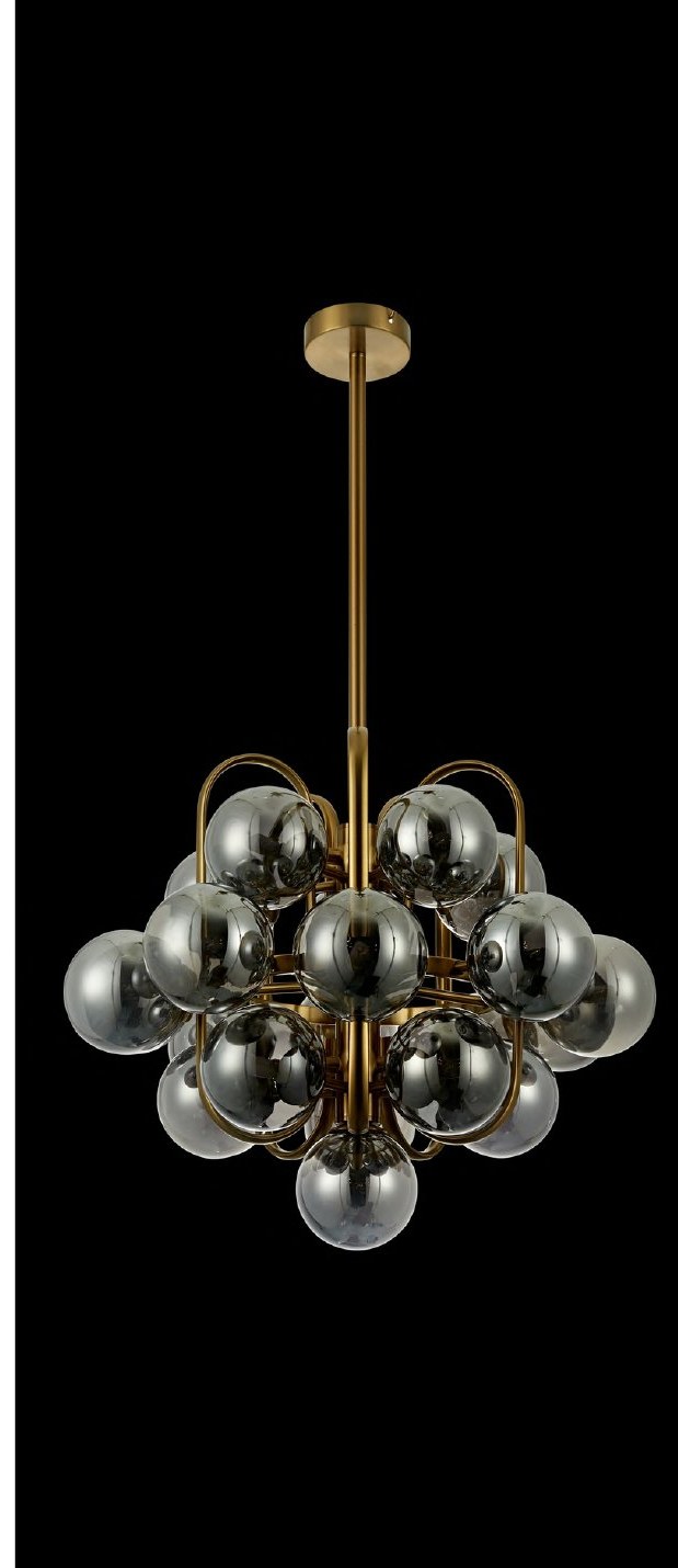 Antique Brass With Chandelier