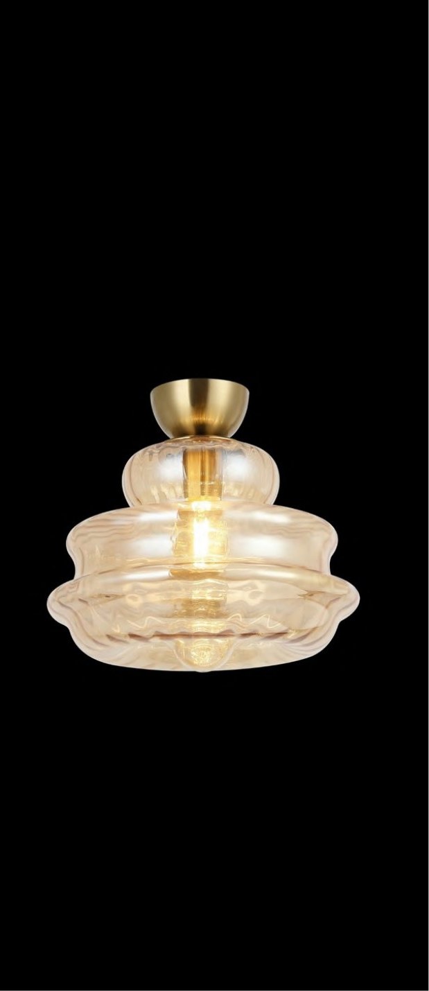 Antique Brass With Ceiling Light