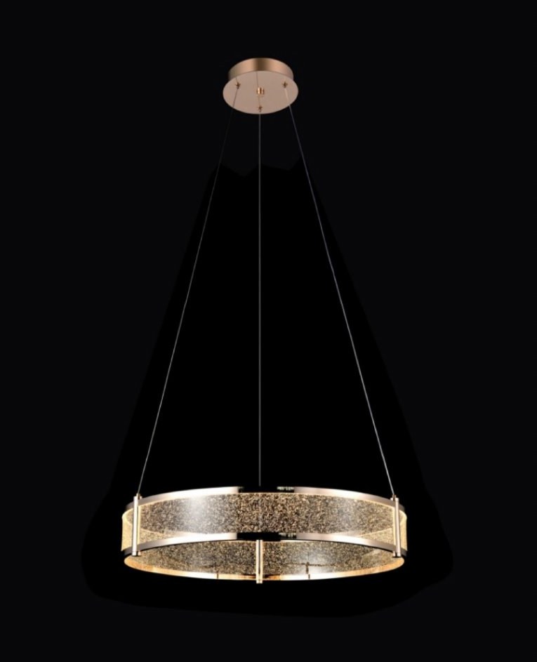 French Gold With Chandelier
