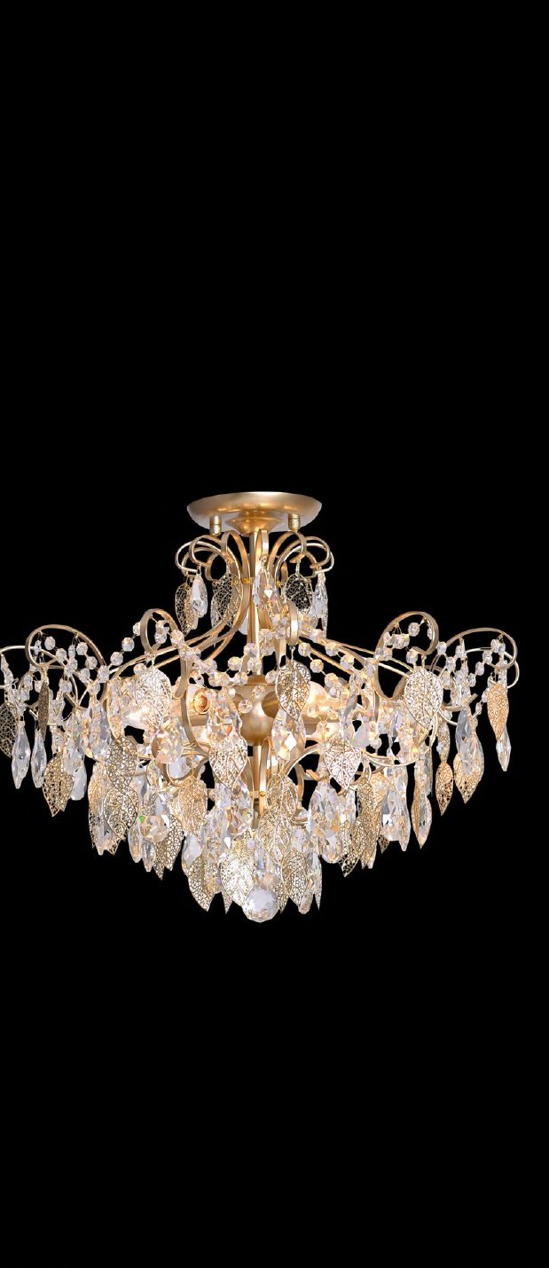 Champagne Gold With Ceiling Light
