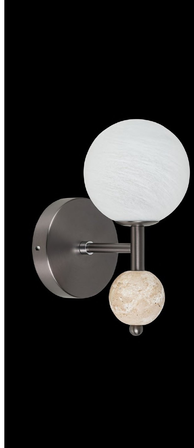 Gunmetal Black With Wall Light