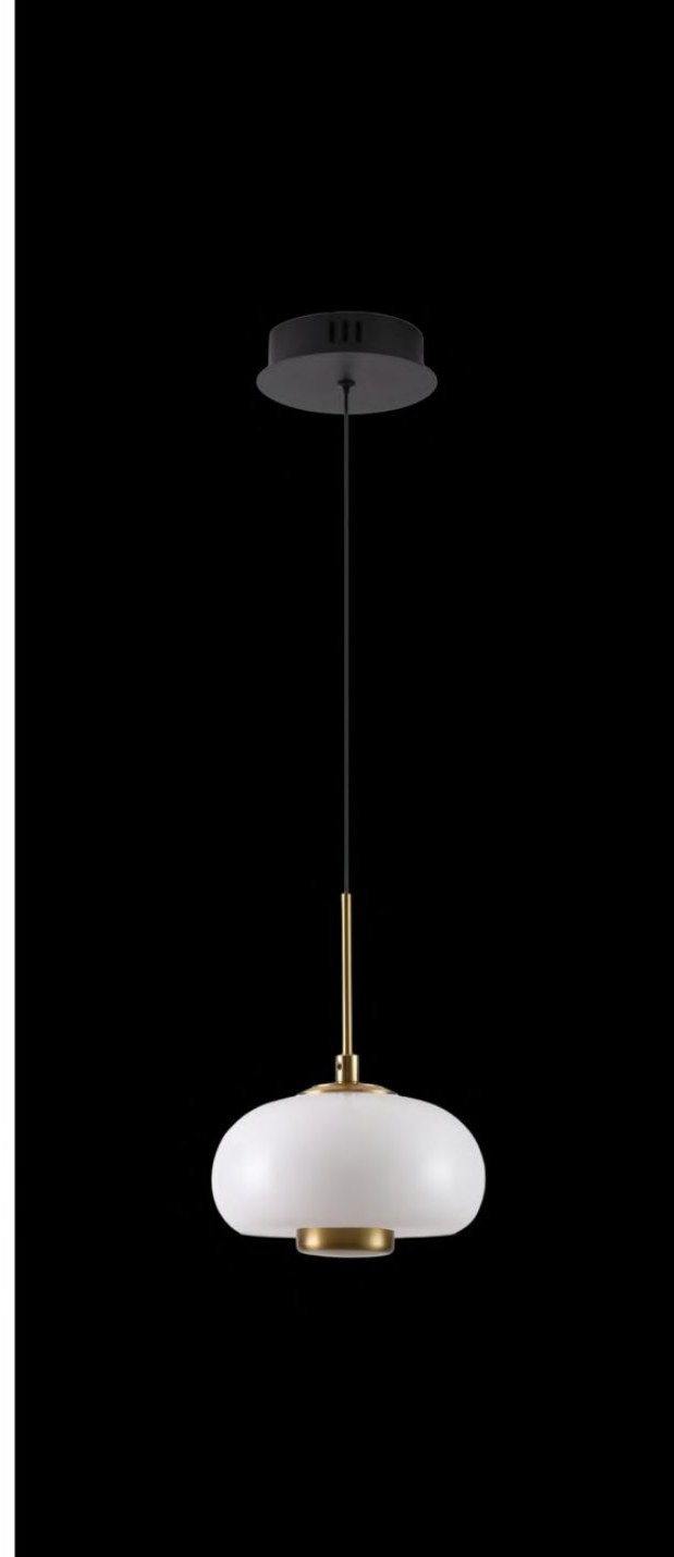 Black Opal White Pendant