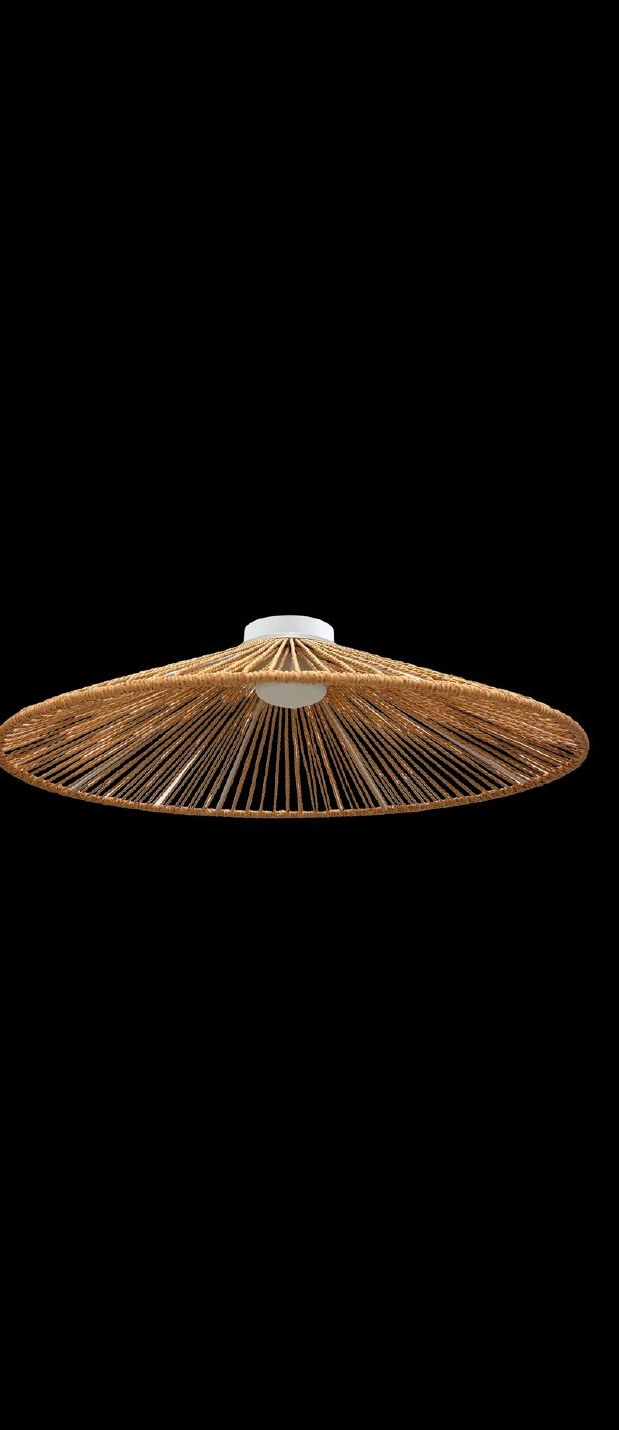 White Jute Rope Ceiling Light