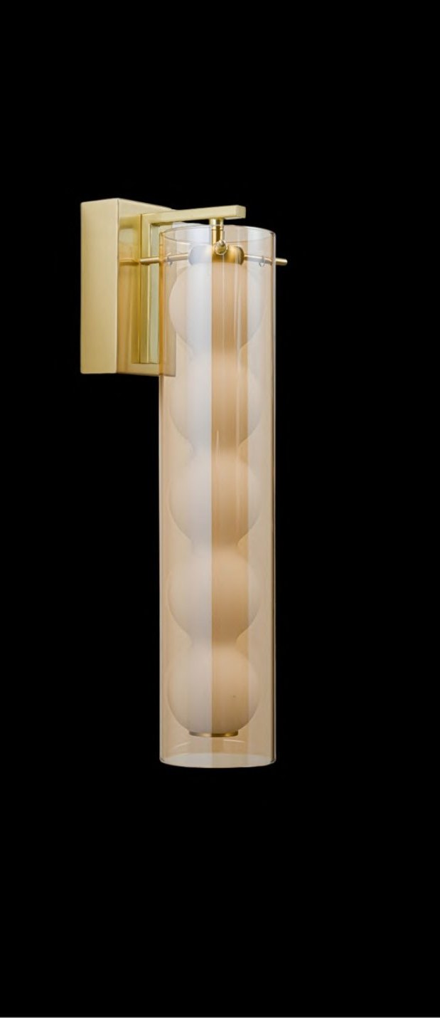 Matt Brass With Wall Light