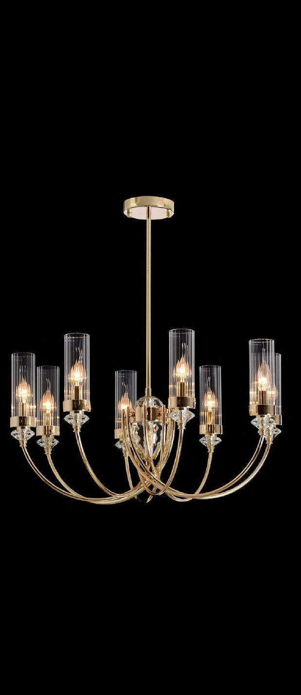 French Gold With Chandelier