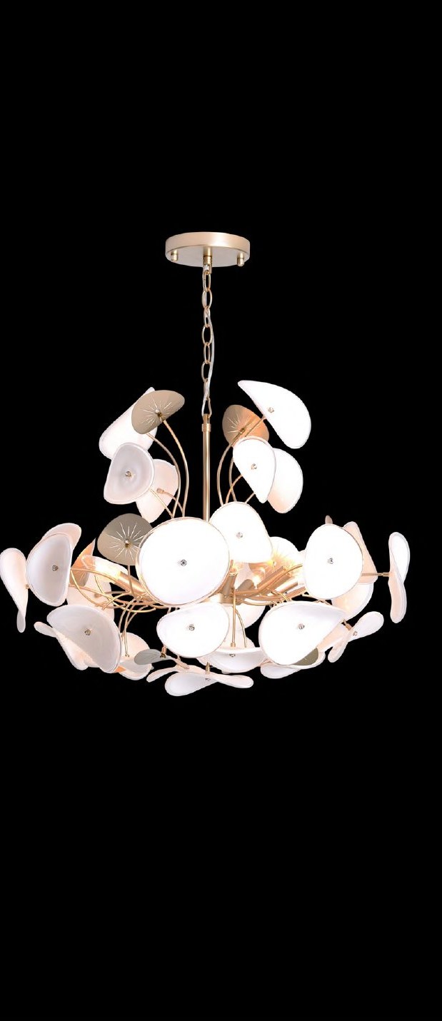Champagne Gold With Chandelier
