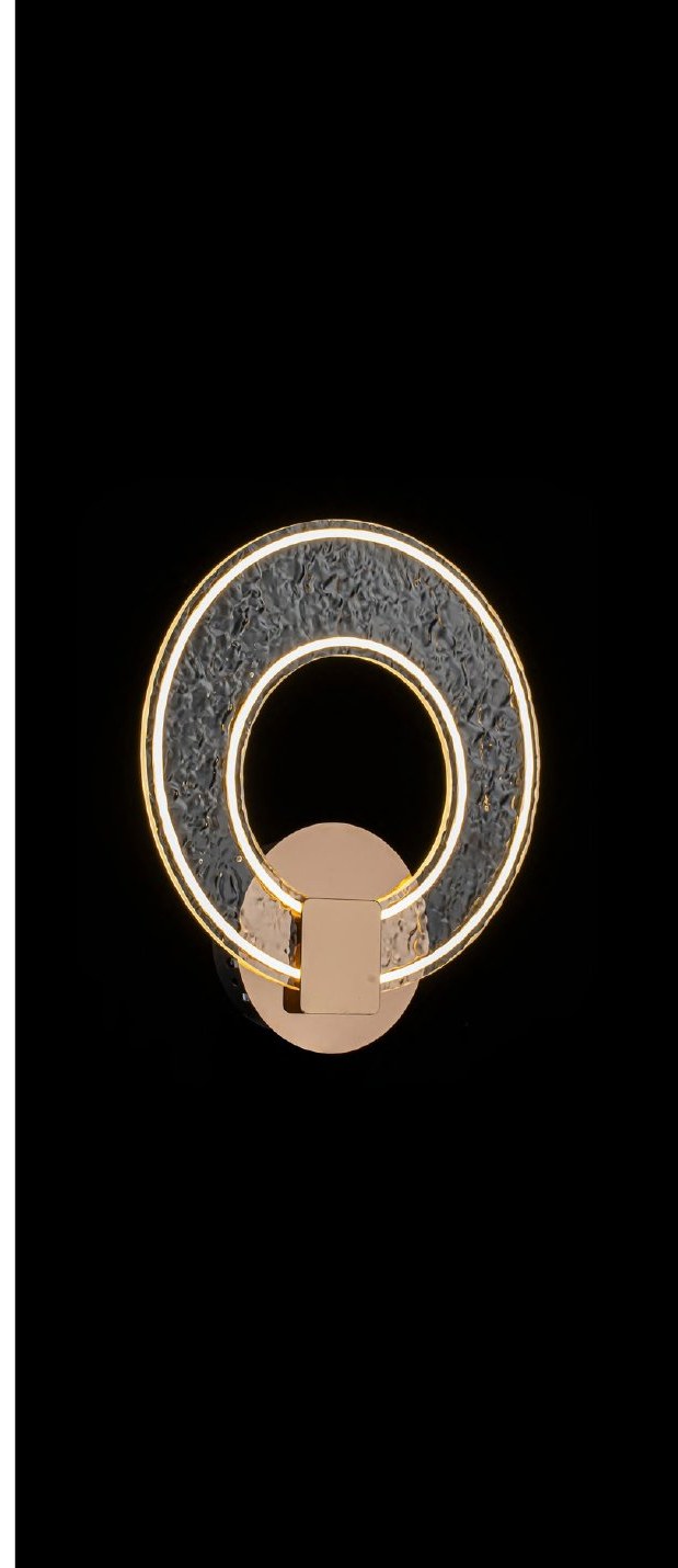 French Gold Acrylic Wall Light