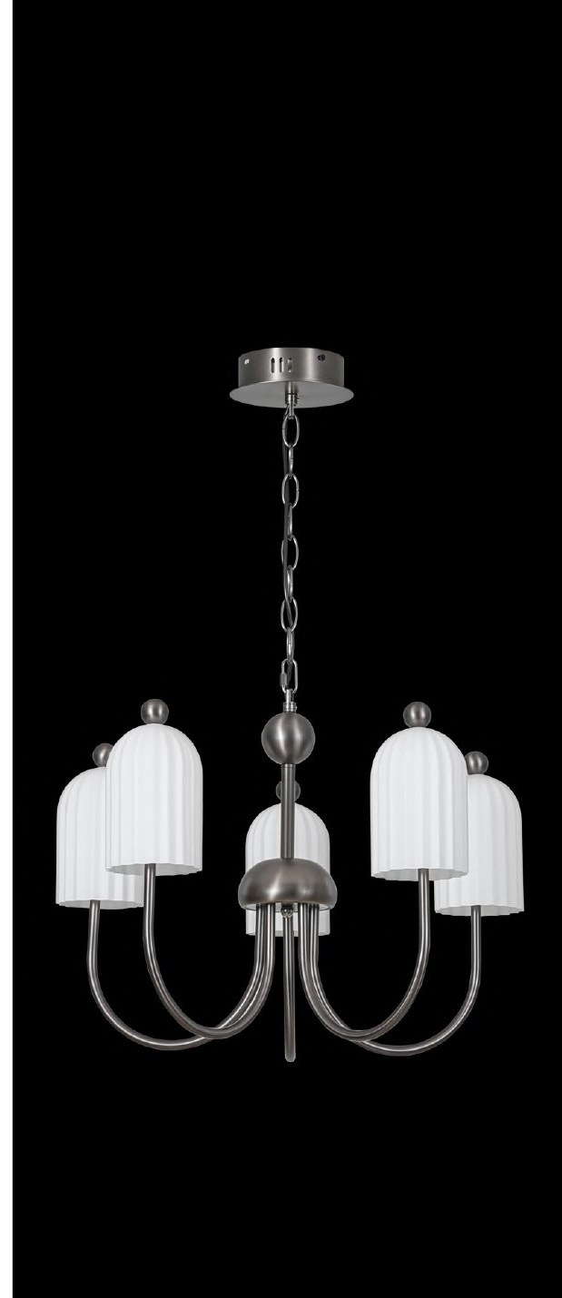 Gunmetal Grey With Chandelier