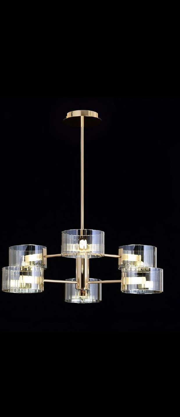French Gold With Chandelier